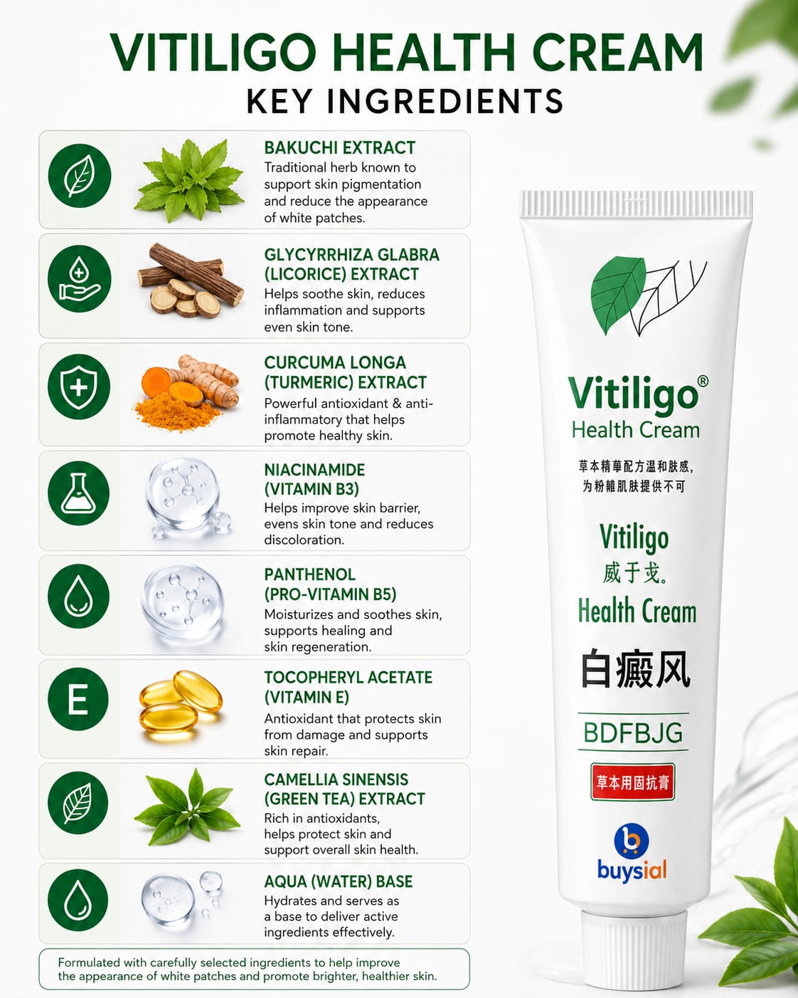 Buysial Vitiligo Healthcare Cream